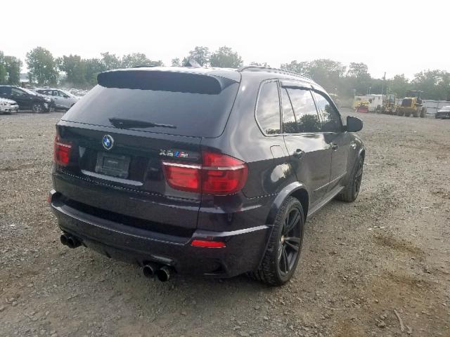 5YMGY0C51BLK26698 - 2011 BMW X5 M BLACK photo 4