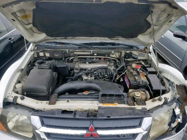 JA4MW51R71J016759 - 2001 MITSUBISHI MONTERO LI WHITE photo 7