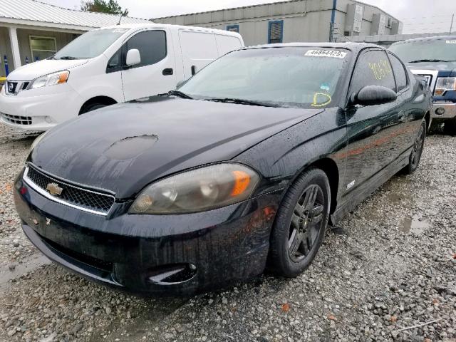 2G1WL15CX79115305 - 2007 CHEVROLET MONTE CARL BLACK photo 2