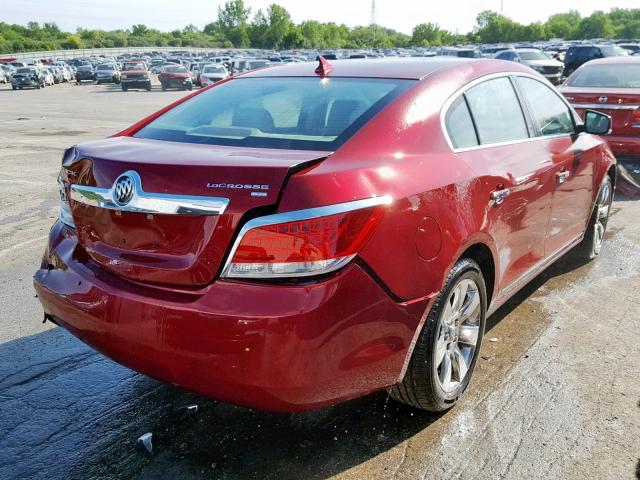 1G4GC5EG0AF174041 - 2010 BUICK LACROSSE C RED photo 4