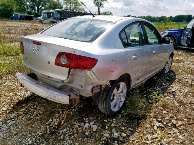 JM1BK12F651266604 - 2005 MAZDA 3 I SILVER photo 4