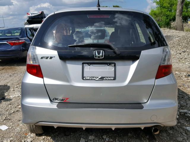 JHMGE8H36CC040775 - 2012 HONDA FIT SILVER photo 10