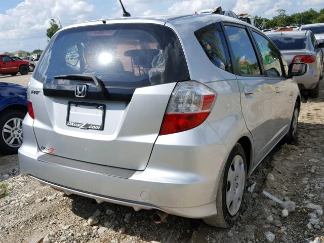 JHMGE8H36CC040775 - 2012 HONDA FIT SILVER photo 4