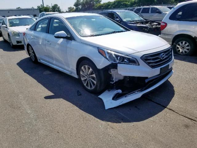 5NPE34AF8HH554215 - 2017 HYUNDAI SONATA SPO WHITE photo 1