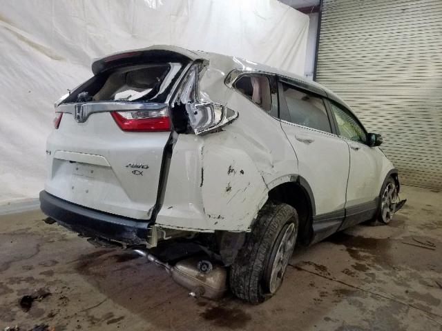 2HKRW2H84JH657142 - 2018 HONDA CR-V EXL WHITE photo 4