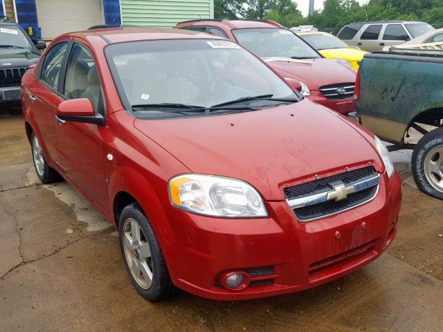 KL1TG56638B132212 - 2008 CHEVROLET AVEO LT RED photo 1