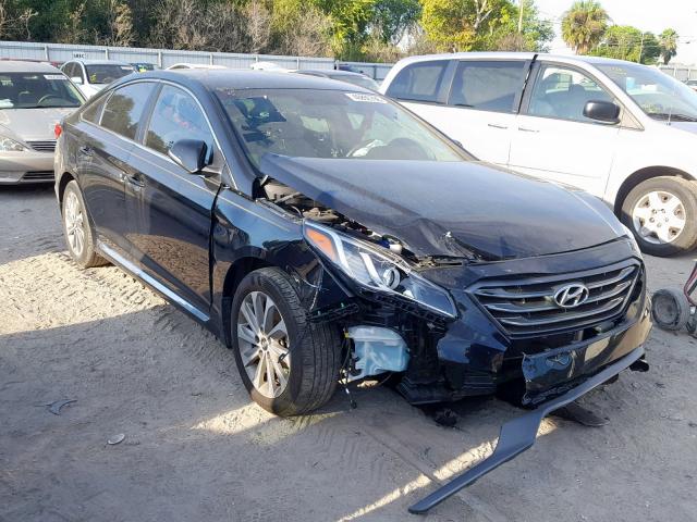 5NPE34AF9HH556359 - 2017 HYUNDAI SONATA SPO BLACK photo 1