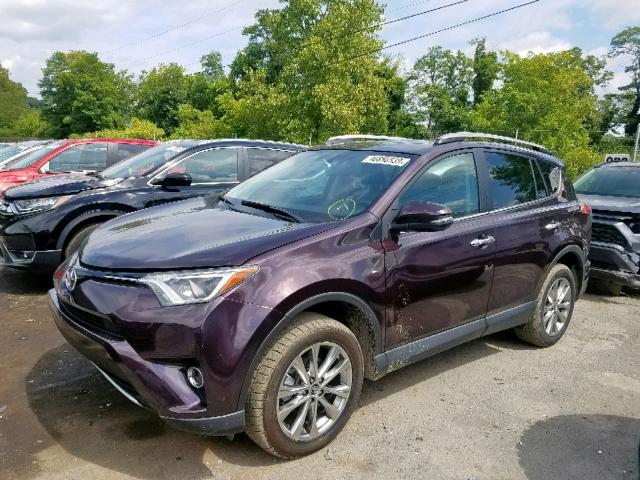 2T3DFREV9JW738935 - 2018 TOYOTA RAV4 LIMIT PURPLE photo 2