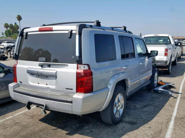 1J8HH68247C592976 - 2007 JEEP COMMANDER SILVER photo 4