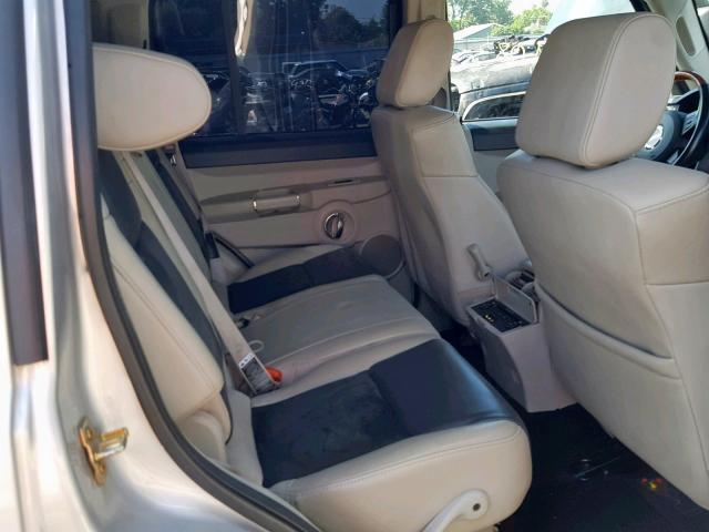 1J8HH68247C592976 - 2007 JEEP COMMANDER SILVER photo 6
