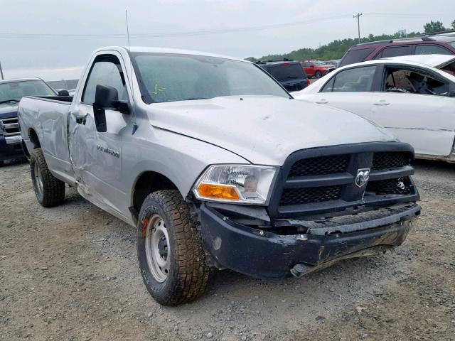 3C6JD6DK2CG145765 - 2012 DODGE RAM 1500 S GRAY photo 1