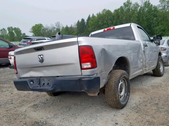 3C6JD6DK2CG145765 - 2012 DODGE RAM 1500 S GRAY photo 4