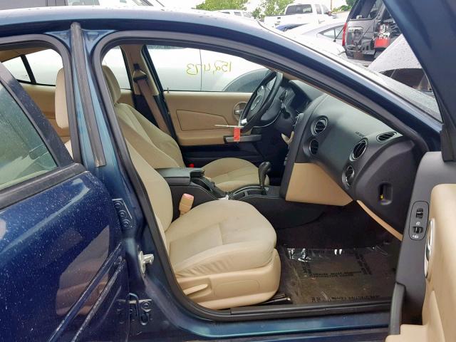 2G2WP552X61142726 - 2006 PONTIAC GRAND PRIX TURQUOISE photo 5