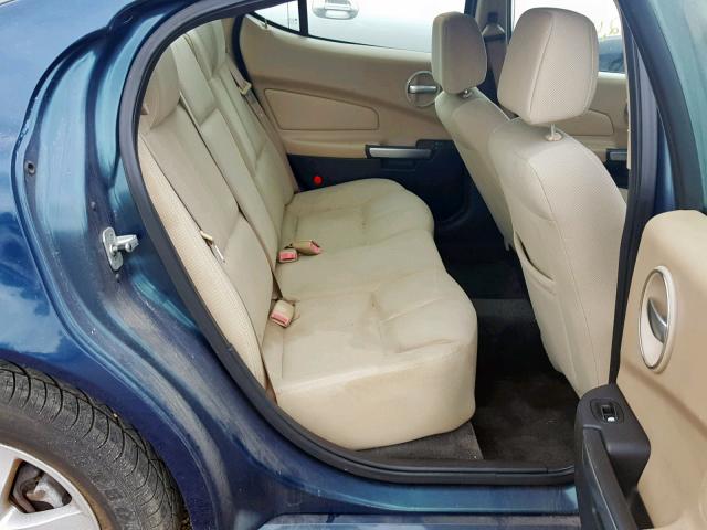 2G2WP552X61142726 - 2006 PONTIAC GRAND PRIX TURQUOISE photo 6