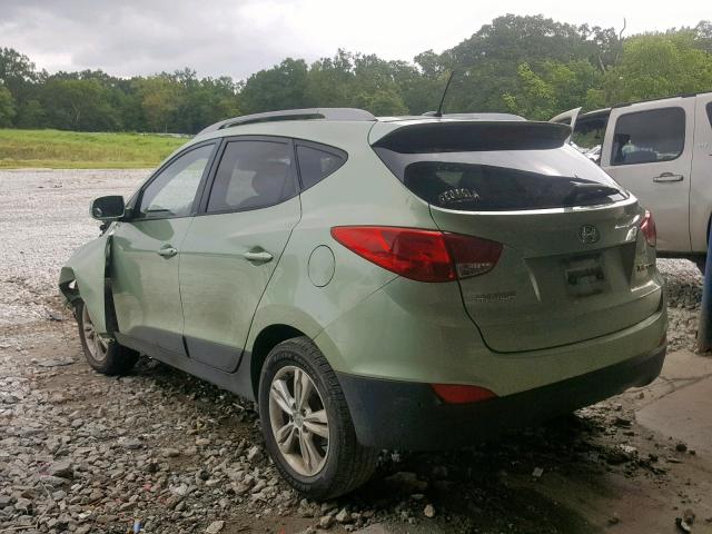 KM8JU3AC0BU176458 - 2011 HYUNDAI TUCSON GLS GREEN photo 3