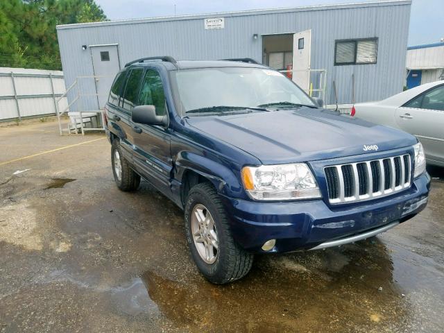 1J4GX48S24C197369 - 2004 JEEP GRAND CHER BLUE photo 1