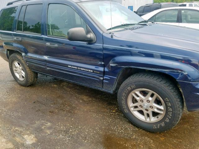 1J4GX48S24C197369 - 2004 JEEP GRAND CHER BLUE photo 9