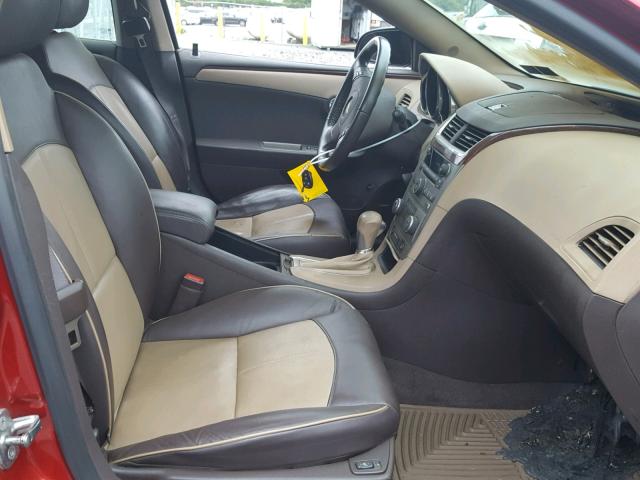 1G1ZG5E79CF327383 - 2012 CHEVROLET MALIBU LTZ წითელი ფოტო 5