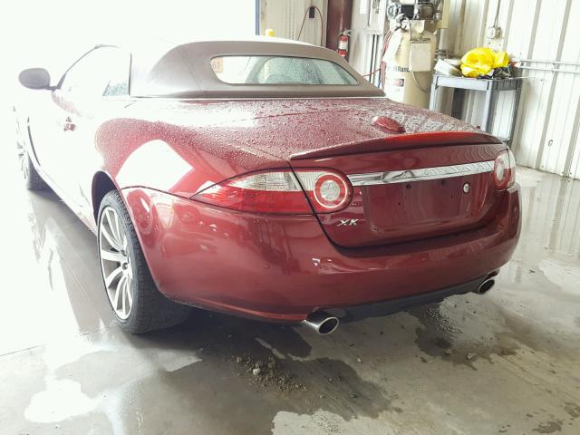 SAJWA44B075B08260 - 2007 JAGUAR XK RED photo 3