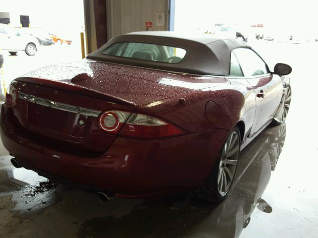 SAJWA44B075B08260 - 2007 JAGUAR XK RED photo 4