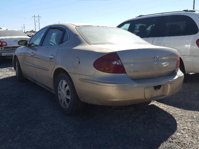 2G4WC532251283763 - 2005 BUICK LACROSSE C GOLD photo 3