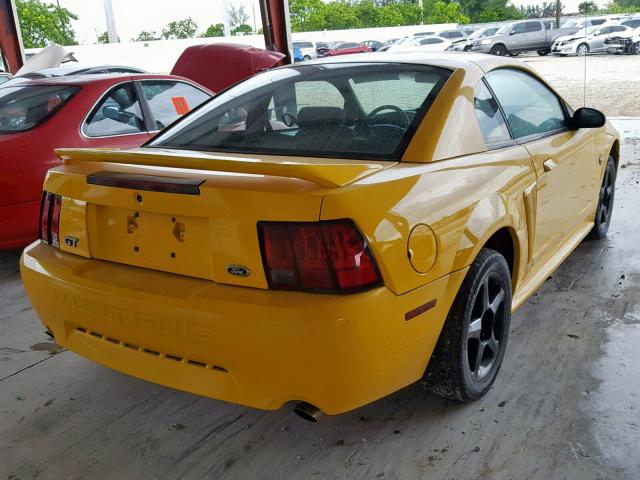 1FAFP42X6XF165488 - 1999 FORD MUSTANG GT YELLOW photo 4