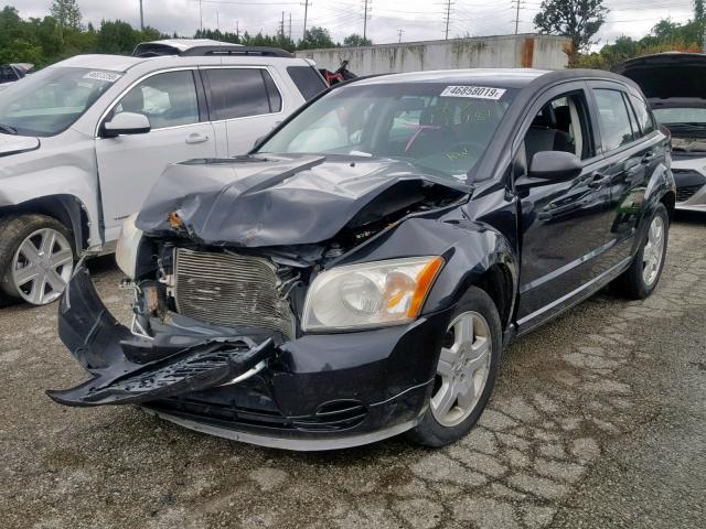 1B3HB48A79D199766 - 2009 DODGE CALIBER SX BLACK photo 2