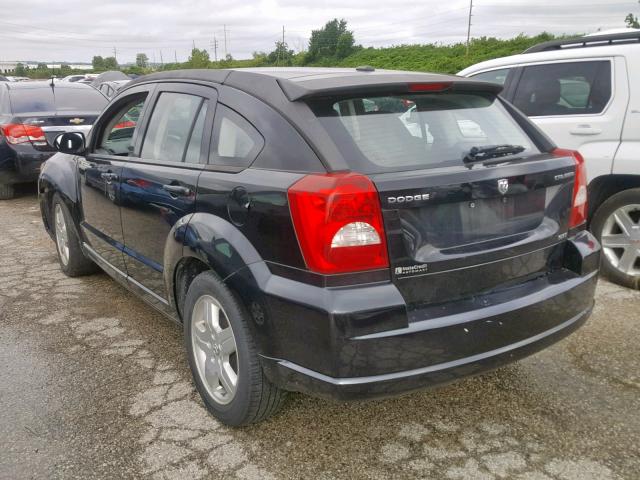 1B3HB48A79D199766 - 2009 DODGE CALIBER SX BLACK photo 3