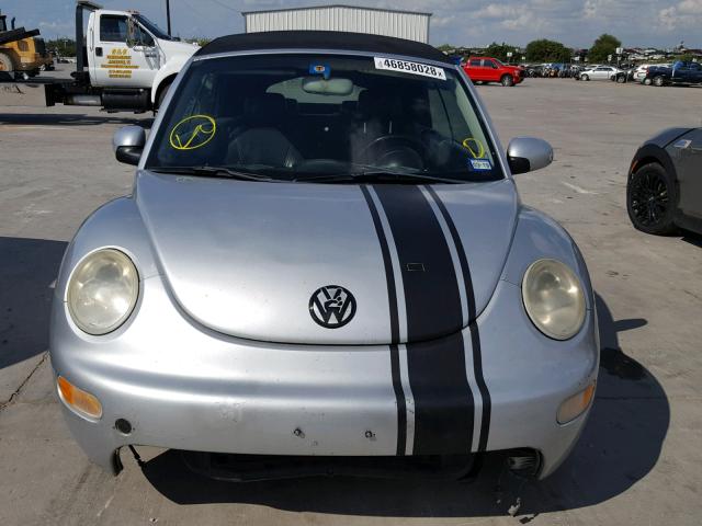 3VWCM31Y55M316664 - 2005 VOLKSWAGEN NEW BEETLE ვერცხლისფერი ფოტო 9