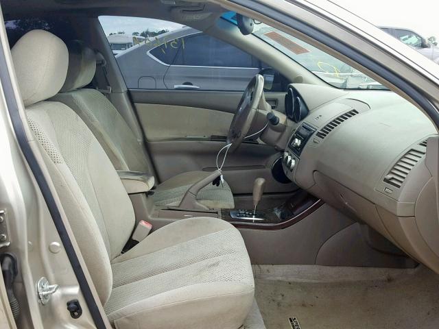 1N4BL11D36C154318 - 2006 NISSAN ALTIMA SE GOLD photo 5