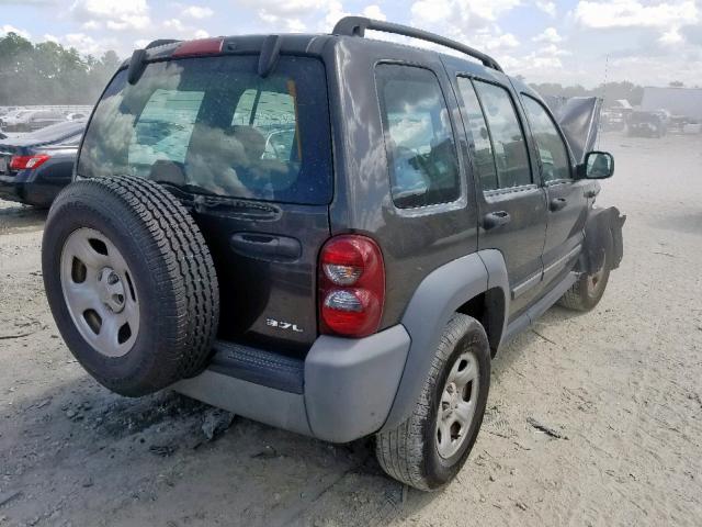 1J4GK48K25W533794 - 2005 JEEP LIBERTY SP GRAY photo 4