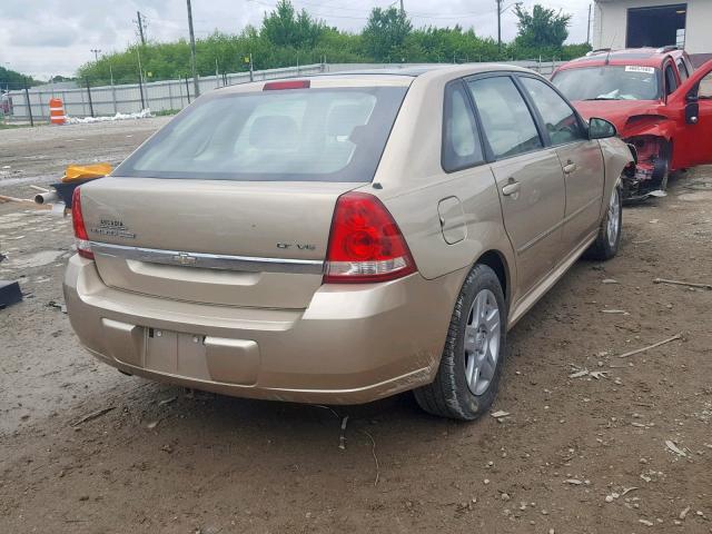 1G1ZT61856F110496 - 2006 CHEVROLET MALIBU MAX 金色 照片 4