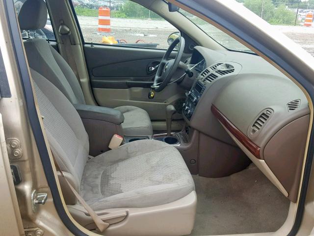 1G1ZT61856F110496 - 2006 CHEVROLET MALIBU MAX 金色 照片 5
