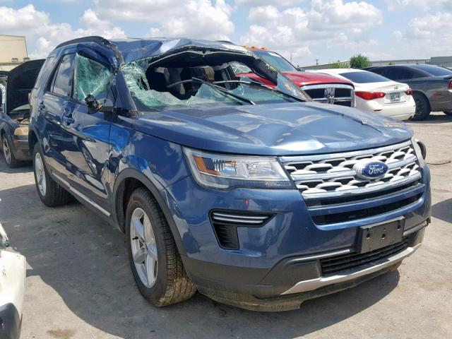 1FM5K7D81KGA51375 - 2019 FORD EXPLORER X BLUE photo 1