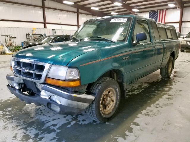 1FTYR14U9WPA89272 - 1998 FORD RANGER SUP GREEN photo 2