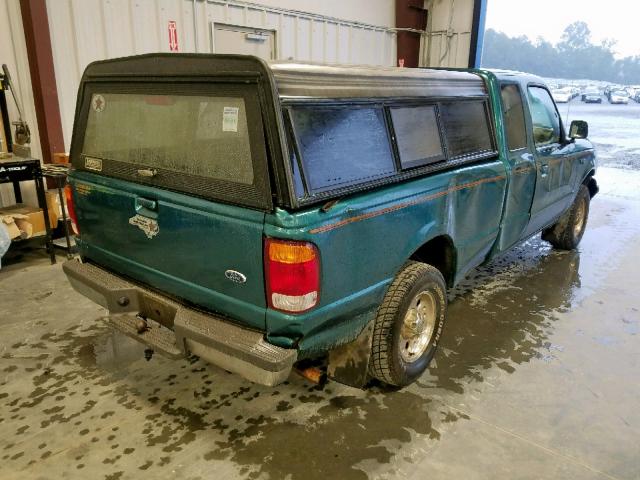 1FTYR14U9WPA89272 - 1998 FORD RANGER SUP GREEN photo 4