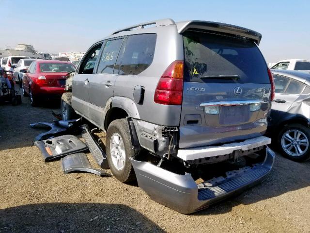 JTJBT20X350070217 - 2005 LEXUS GX 470 GRAY photo 3