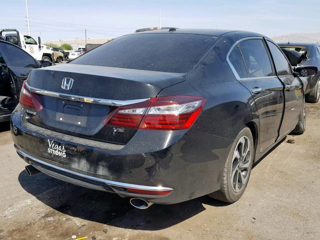 1HGCR3F88HA036690 - 2017 HONDA ACCORD EXL BLACK photo 4