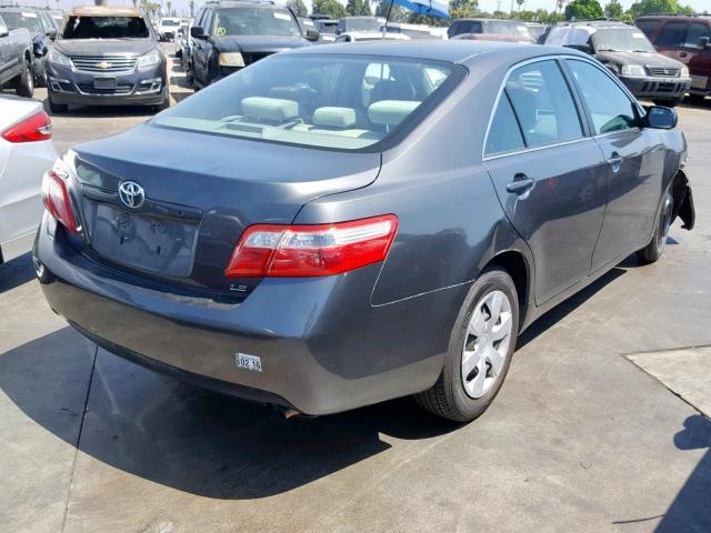 4T4BE46KX9R077752 - 2009 TOYOTA CAMRY BASE GRAY photo 4