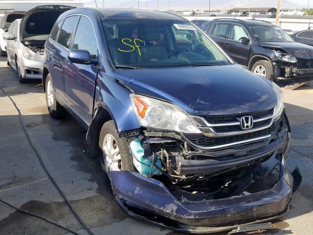 5J6RE4H79BL014539 - 2011 HONDA CR-V EXL BLUE photo 1