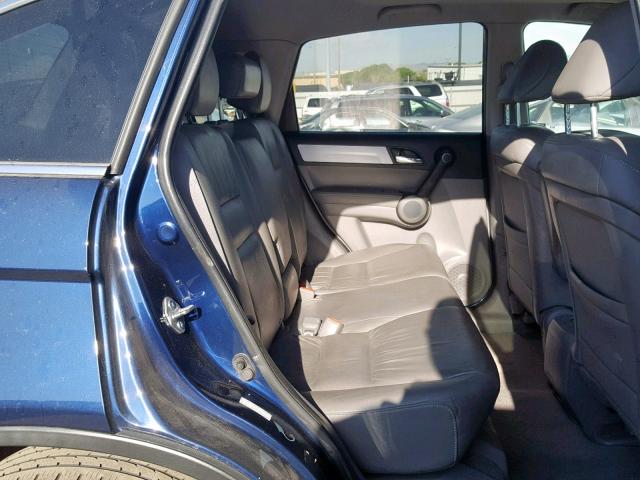 5J6RE4H79BL014539 - 2011 HONDA CR-V EXL BLUE photo 6