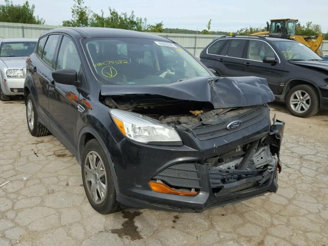 1FMCU0F74EUC75582 - 2014 FORD ESCAPE S BLACK photo 1