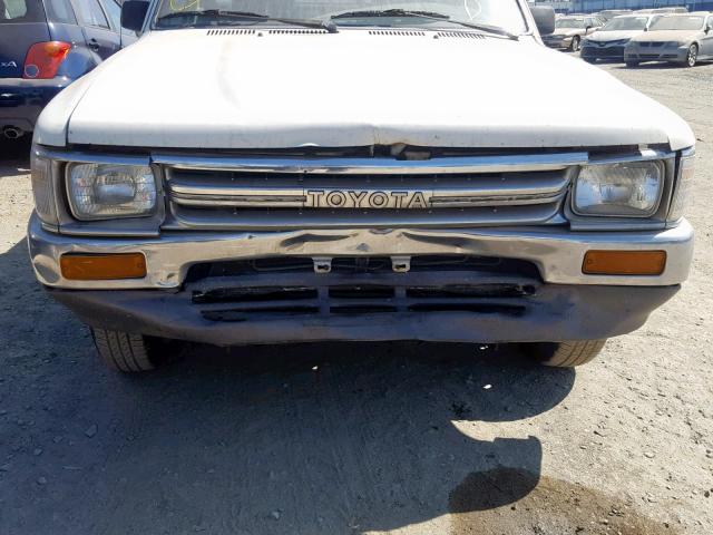 JT4RN81P0K0031299 - 1989 TOYOTA PICKUP 1/2 WHITE photo 9