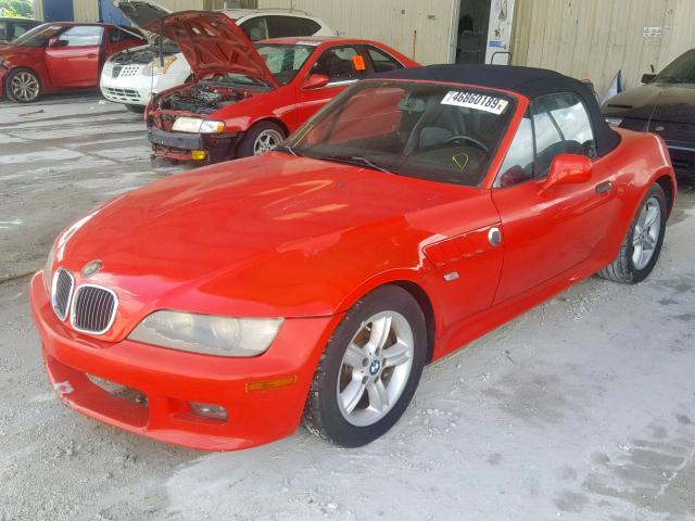 WBACH9345YLF91431 - 2000 BMW Z3 2.3 RED photo 2