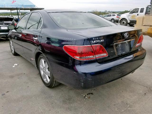 JTHBA30G155059913 - 2005 LEXUS ES 330 BLUE photo 3