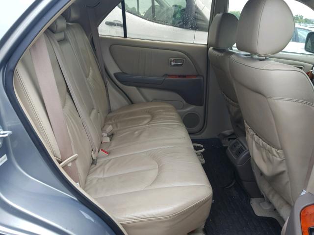 JTJHF10U020263518 - 2002 LEXUS RX 300 GRAY photo 6