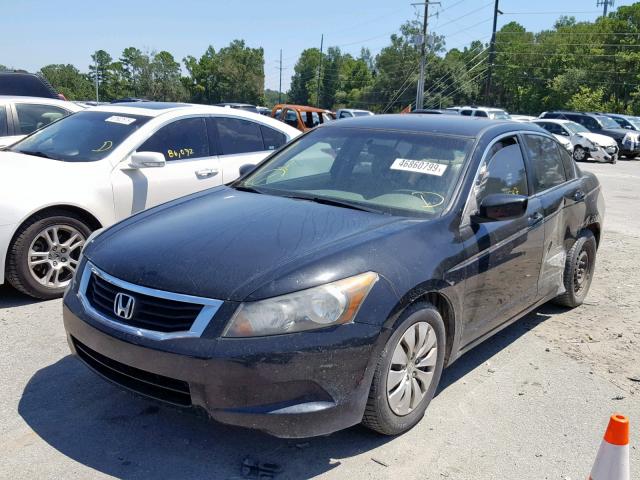 1HGCP2F37AA093649 - 2010 HONDA ACCORD LX BLACK photo 2