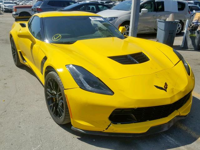 1G1YU2D66K5602014 - 2019 CHEVROLET CORVETTE Z YELLOW photo 1