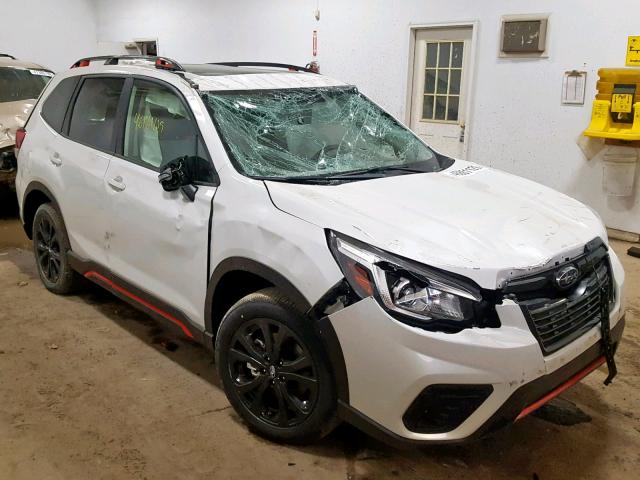 JF2SKAPC6KH564170 - 2019 SUBARU FORESTER S WHITE photo 1