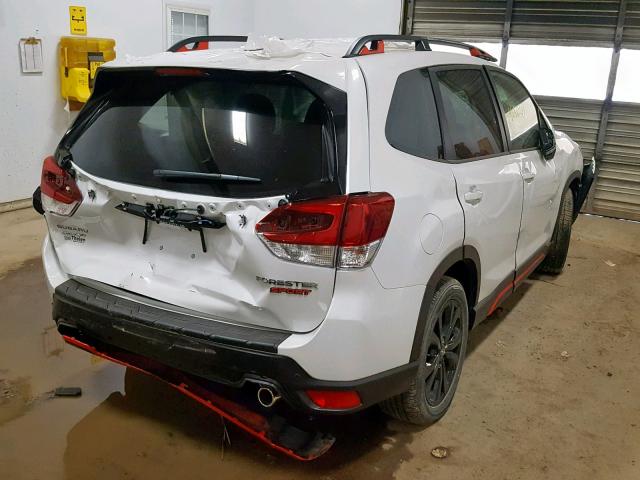 JF2SKAPC6KH564170 - 2019 SUBARU FORESTER S WHITE photo 4